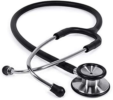 Pojedynczy stetoskop z podwójną głowicą Pediatryczny sprzęt diagnostyczny ze stali nierdzewnej PVC