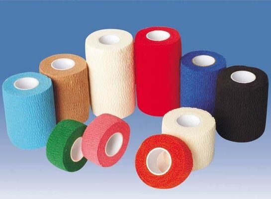Material no tejido quirúrgico médico libre del algodón el elástico los 5-20cm de los vendajes del látex