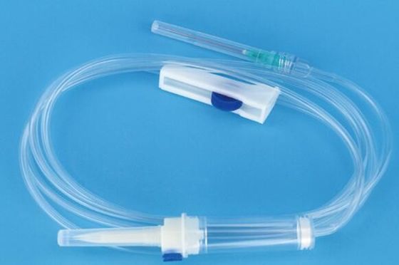 PVC Sterile Disposable Infusion Set Medical Grade With 150cm Tube Length EO Sterilization