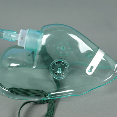 Medical Grade PVC Disposable Oxygen Mask With Individual PE Bag Packaging