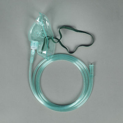 Medical Grade PVC Disposable Oxygen Mask With Individual PE Bag Packaging