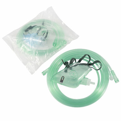 6mm Tube Disposable Medical Use Oxygen Mask 1.8m/2m Length For Hospital And Clinic