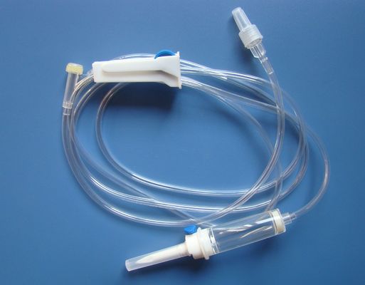 PVC Sterile Disposable Infusion Set Medical Grade With 150cm Tube Length EO Sterilization