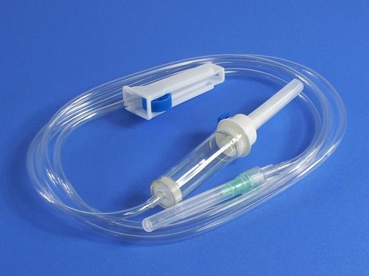 sistema disponible de la infusión 5um IV con el tubo resistente flexible y de la torcedura